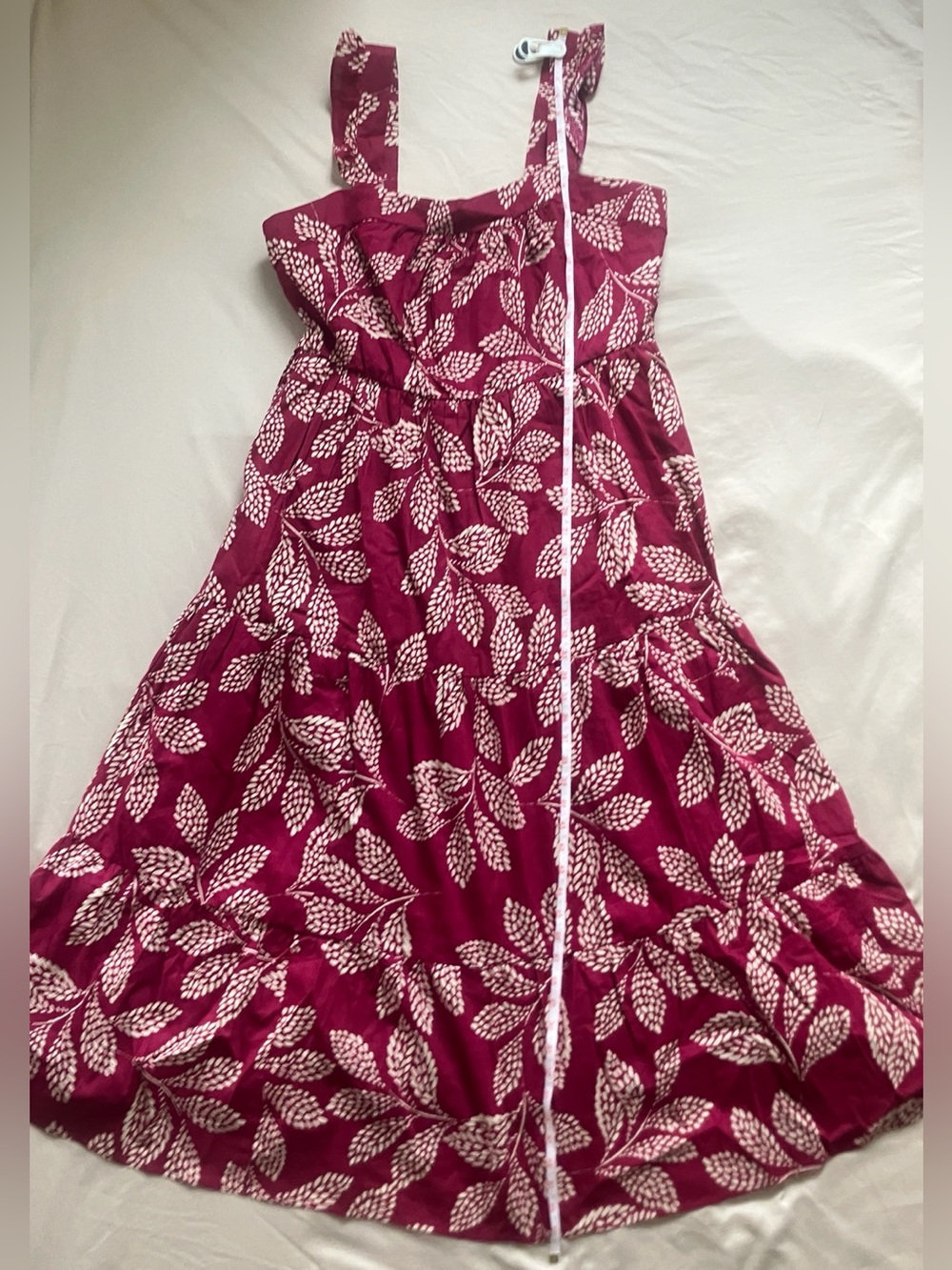 Torrid Belle Isle Cotton Linen Maxi Dress 00 Burgundy NWT - Picture 10 of 16
